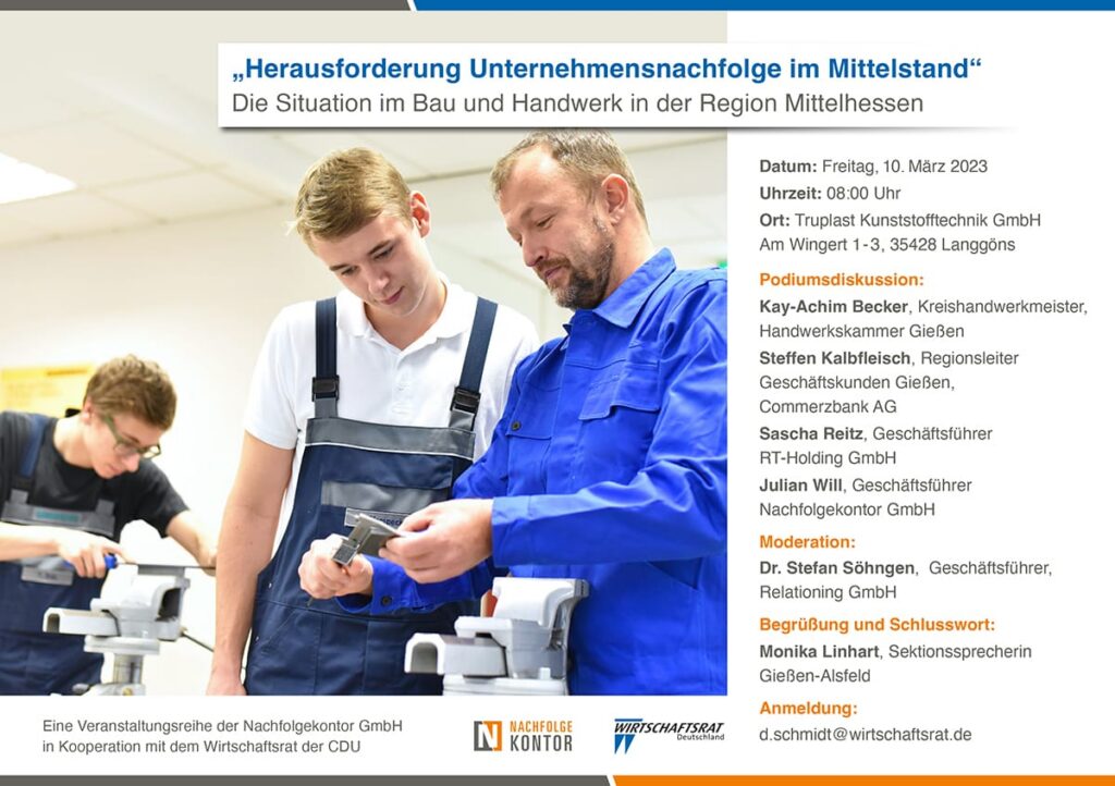 Herausforderung Unternehmensnachfolge im Mittelstand